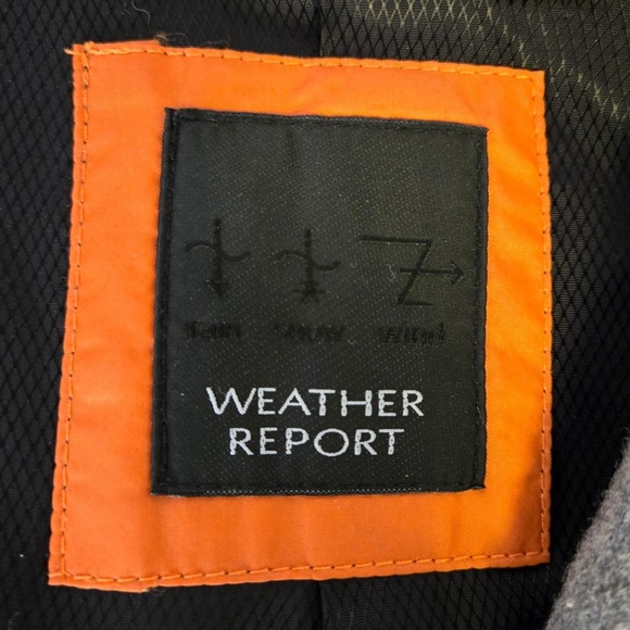 WEATHER REPORT Electric Grandpa Preppy Light Gray Wool Blend Peacoat Jacket Coat - Picture 7 of 11